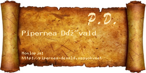 Pipernea Dévald névjegykártya